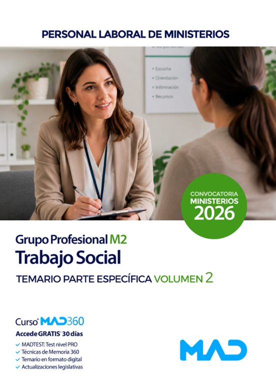 Trabajo Social . Ministerios. Temario. Parte específica. Volumen 2