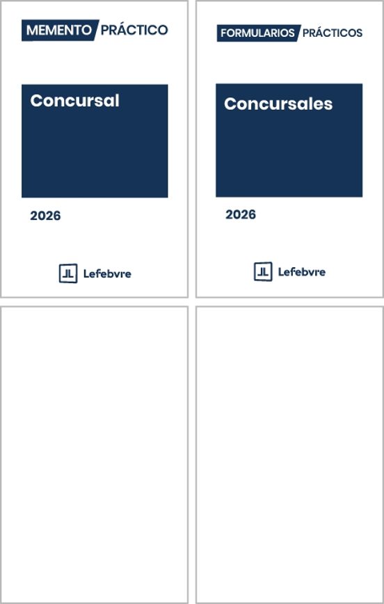 Pack Memento Concursal 2026 Y Formularios Concursales 2026