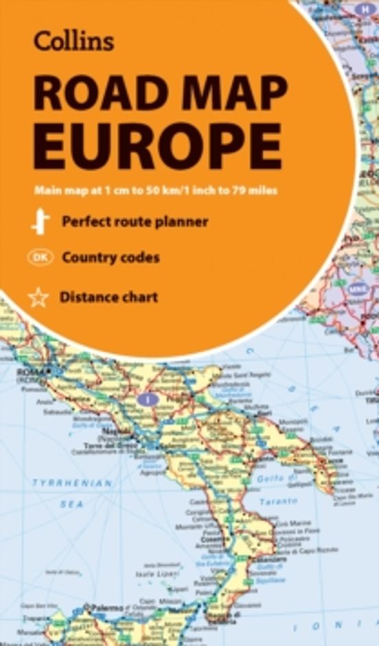 Collins Road Map Of Europe