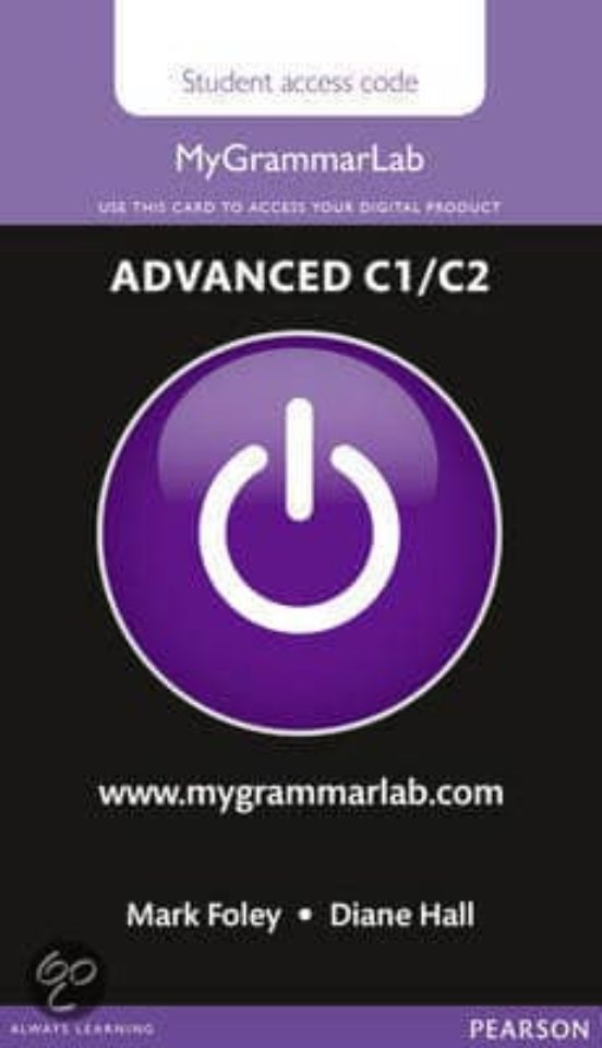 Mygrammarlab Advanced no Key Mylab Only Access Card