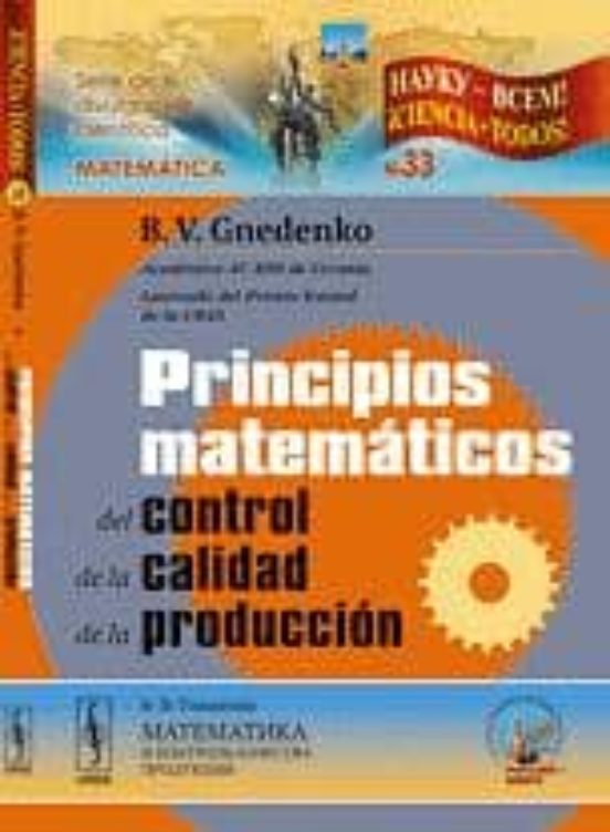 Principios Matematicos: Del Control De La Calidad De La Produccio N