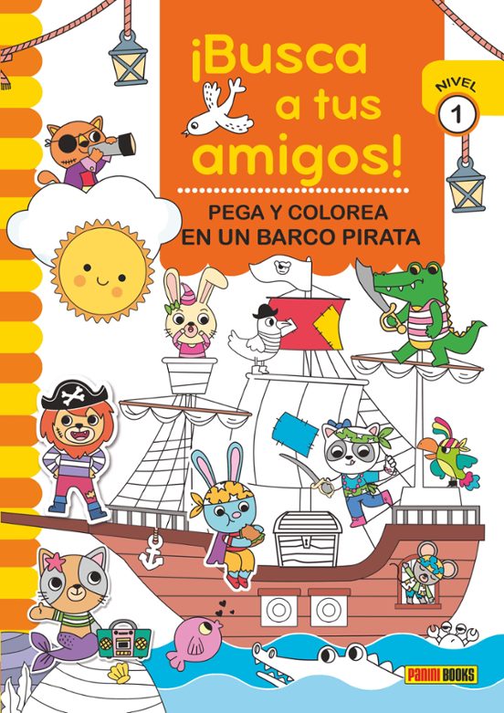 ¡busca A Tus Amigos! Stick & Color En Un Barco Pirata