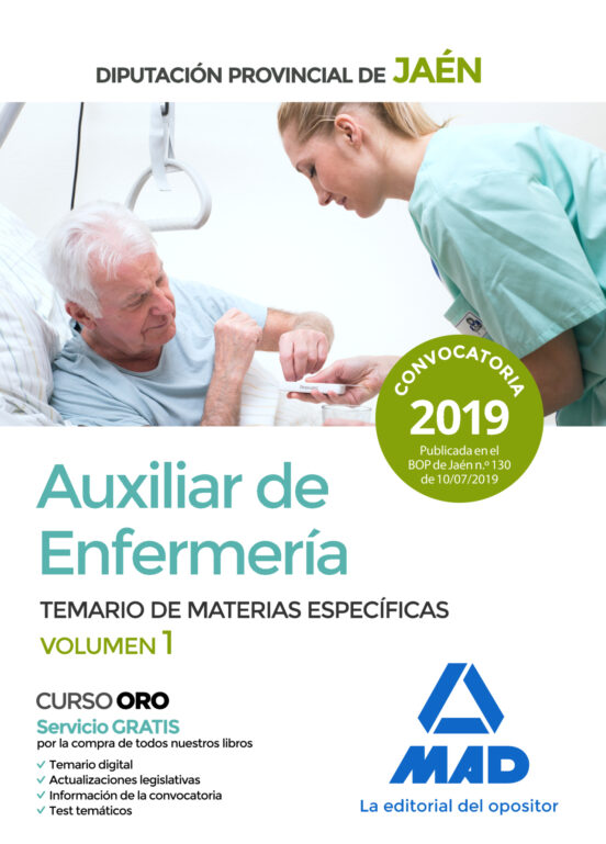 Auxiliar De Enfermería De La Diputación De Jaén. Temario De Materias Específicas Volumen 1