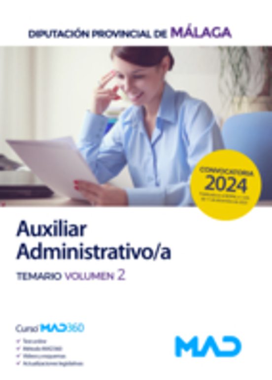 Auxiliar Administrativo/a. De La Diputacion De Malaga. Temario Vol. 2