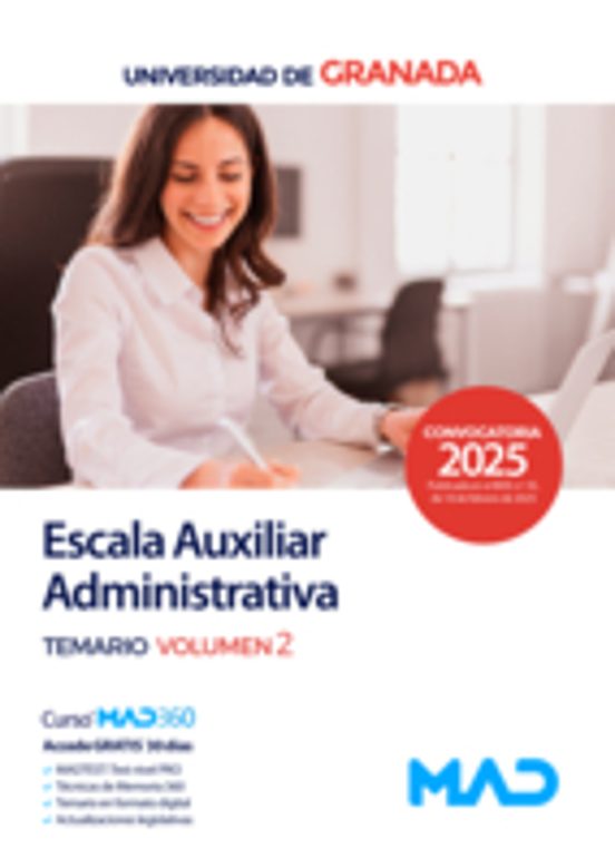 Escala Auxiliar Administrativa De La Universidad De Granada Temario Vo