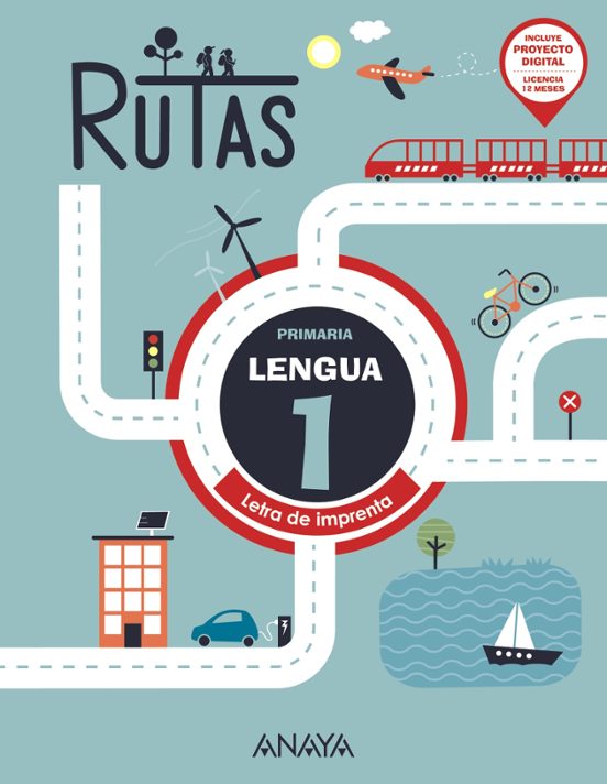 Rutas Lengua 1º Primaria Letra de Imprenta Madrid