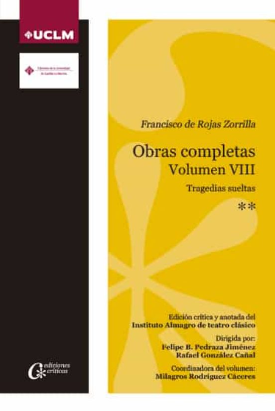 Obras Completas Vol Viii Tragedias Sueltas