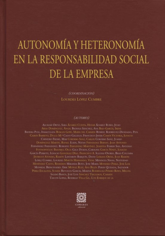 Autonomia Y Heteronomia En La Responsabilidad Social De La Empres A