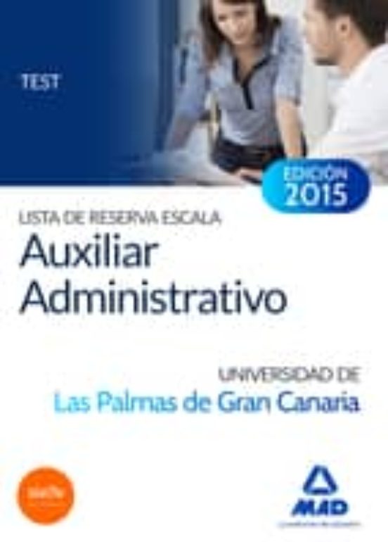 Lista De Reserva Escala Auxiliar Administrativo De La Universidad De Las Palmas De Gran Canaria. Test