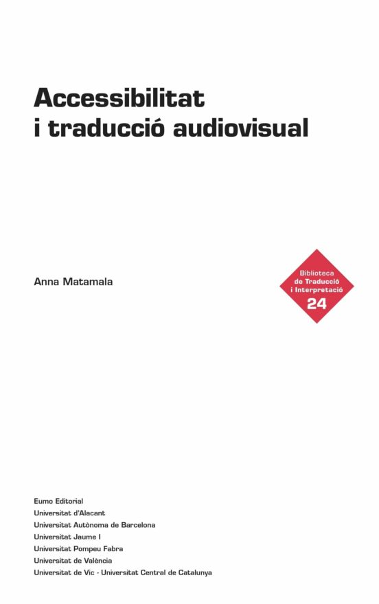 Accessibilitat I Traducció Audiovisual