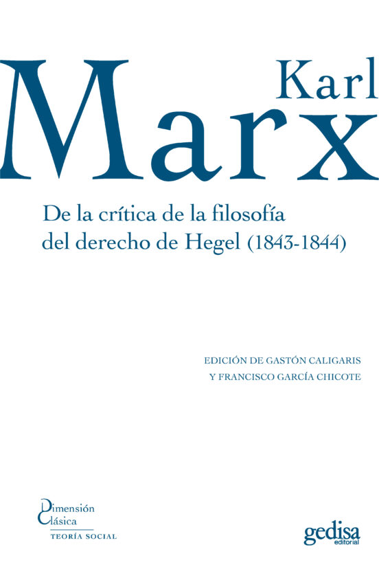 De la crítica de la filosofía del derecho de Hegel