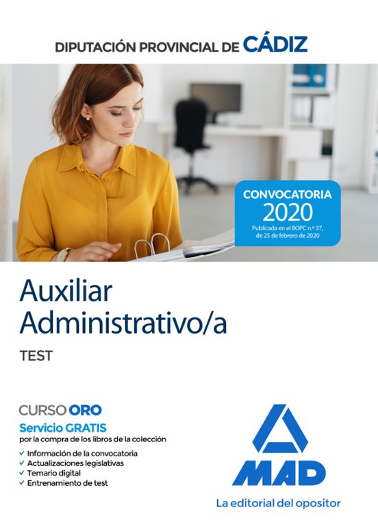 Auxiliar Administrativo/a De La Diputación Provincial De Cádiz. Test