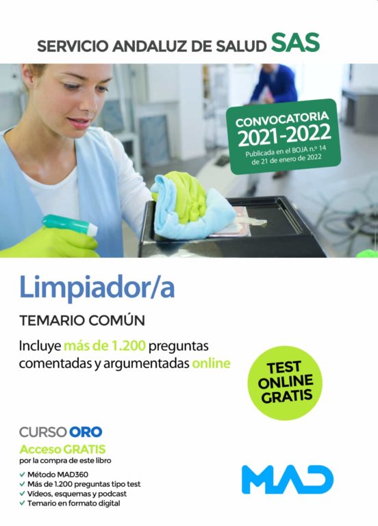 Limpiador/a Del Servicio Andaluz De Salud. Temario Común