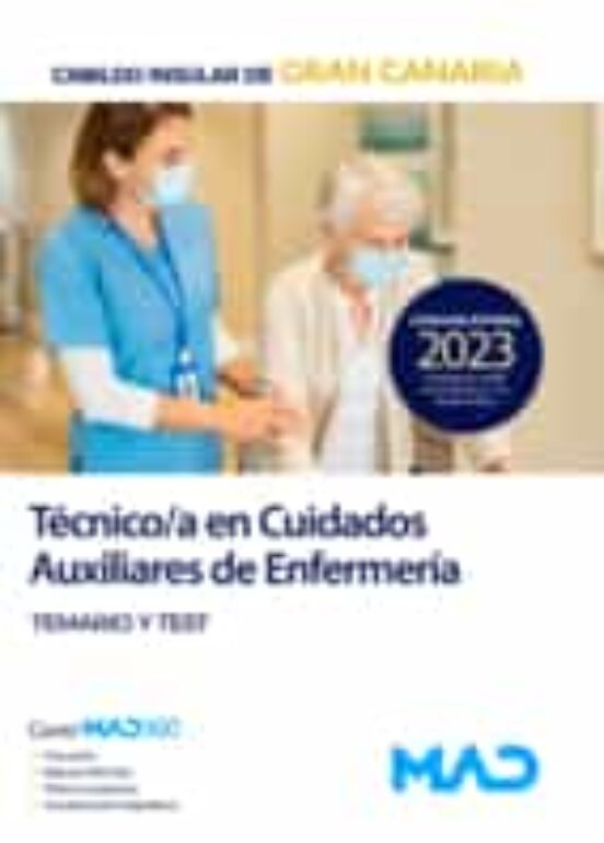 Tecnico/a En Cuidados Auxiliares De Enfermeria. Temario Y Test Cabildo