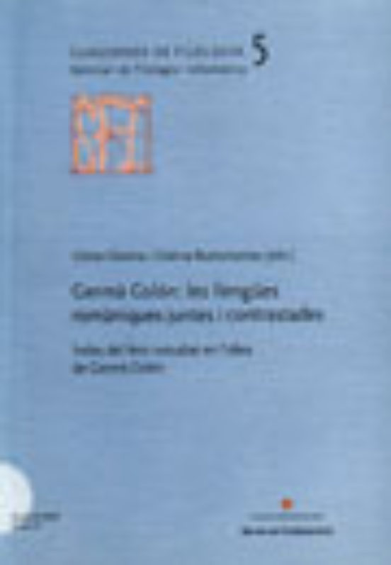 Germa Colon: Les Llengües Romaniques Juntes I Contrastades