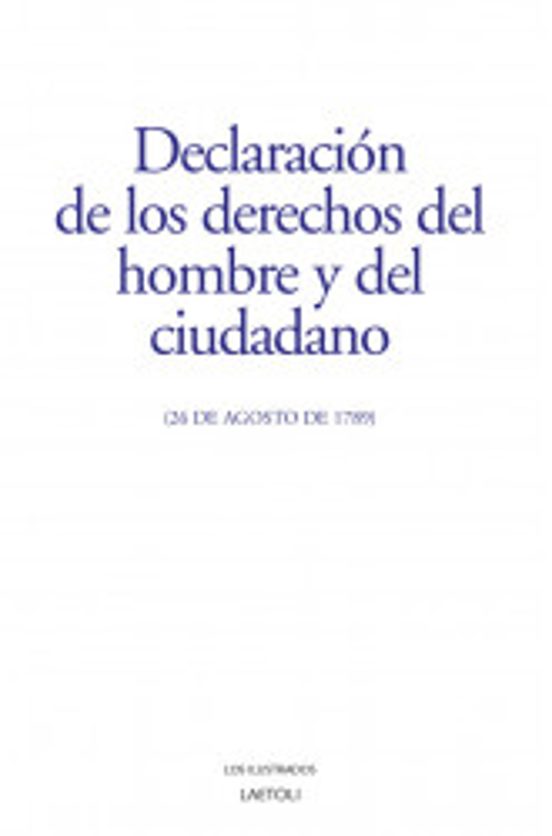 Declaración De Los Derechos Del Hombre Y Del Ciudadano