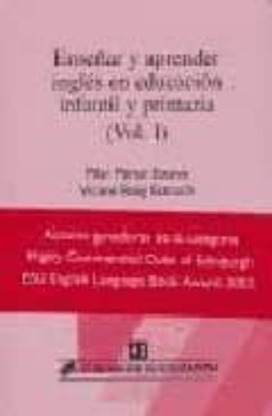 Enseñar Y Aprender Ingles En Educacion Infantil Y Primaria