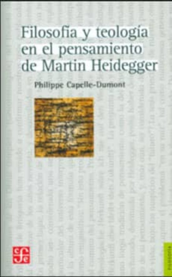 Filosofía y Teología en el Pensamiento de Martin Heidegger