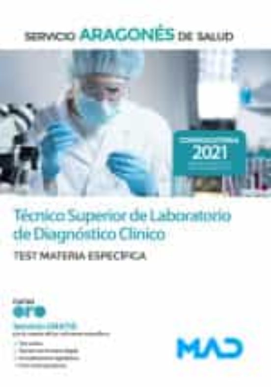Técnico Superior De Laboratorio De Diagnóstico Clínico Del Servicio Aragonés De Salud . Test Materia Específica