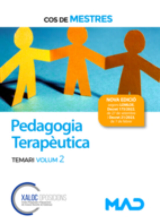 Cos De Mestres. Pedagogia Terapeutica. Temari Volum 2 Generalitat De C