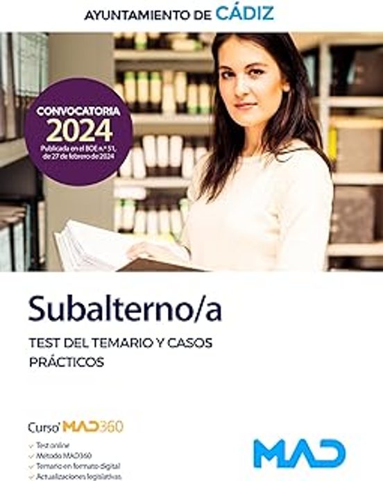 Subalterno Del Ayuntamiento De Cádiz. Test Y Casos Prácticos