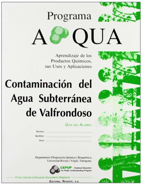 Contaminacion Del Agua Subterranea De Valfrondoso Guia Del Alumno