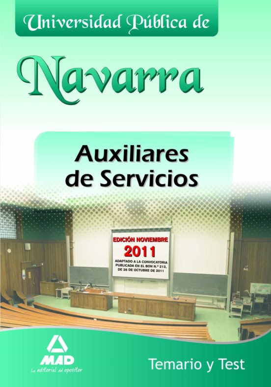 Auxiliares De Servicios De La Universidad Publica De Navarra. Tes T
