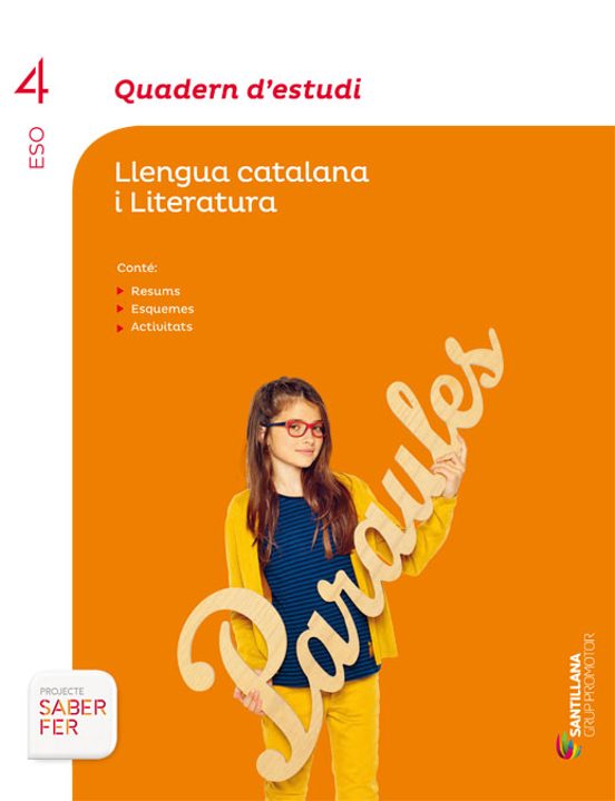 Lengua Y Literatura 4º Eso Cuaderno Estudio Saber Fer Catala Ed 2016