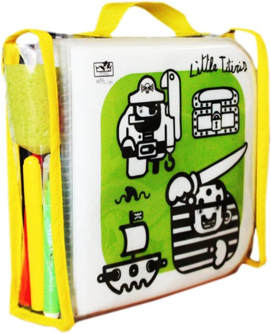 Libro De Plastico De Los Piratas Para Pintar Y Borrar