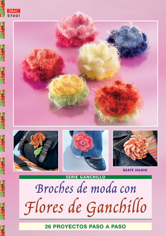 Broches De Moda Con Flores De Ganchillo