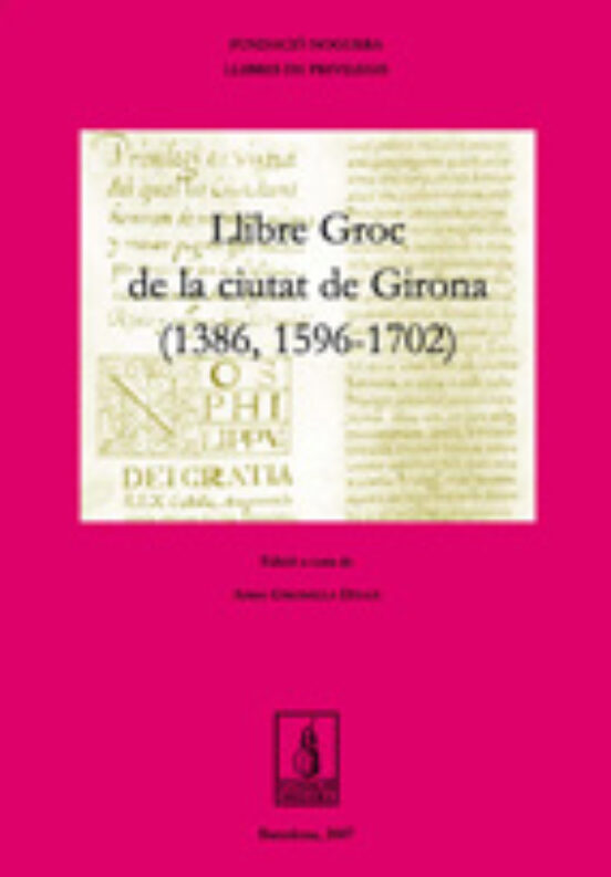 Llibre Groc De La Ciutat De Girona