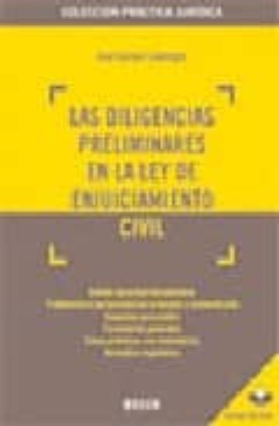 Las Diligencias Preliminares En La Ley De Enjuiciamiento Civil