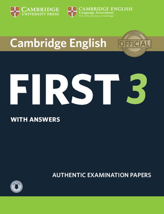 Cambridge English First 3 Student S Book With Answers With Audio