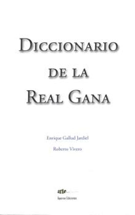 Diccionario De La Real Gana
