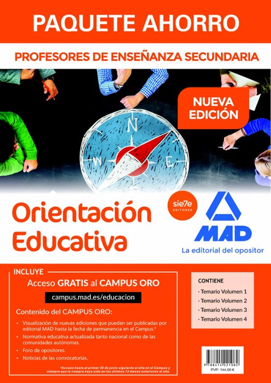 Paquete Ahorro Orientacion Educativa Cuerpo De Profesores De Enseñanza
