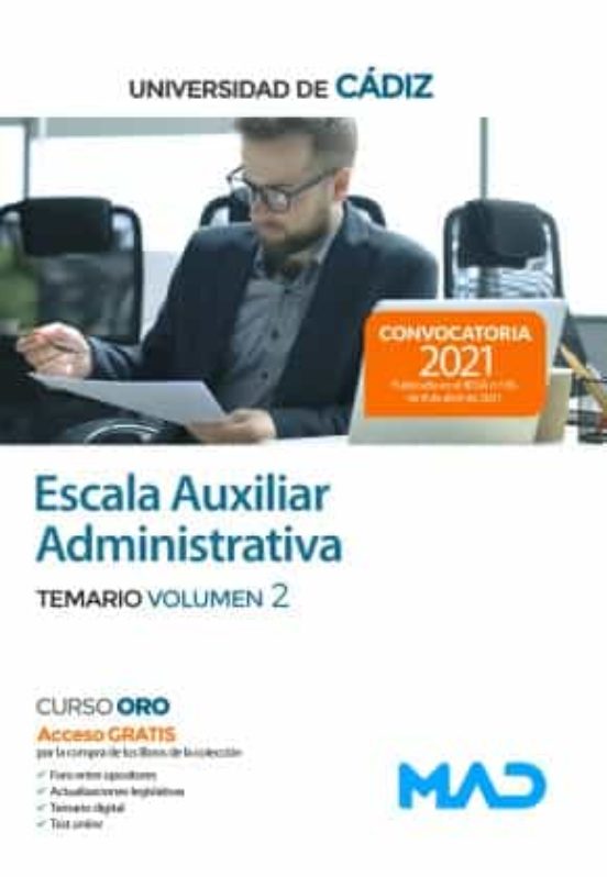 Escala Auxiliar Administrativa De La Universidad De Cádiz Temario Volu