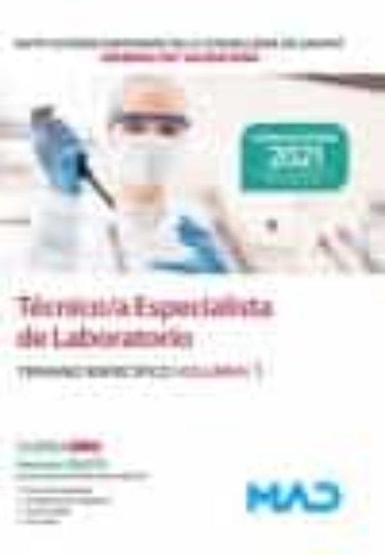 Técnico/a Especialista De Laboratorio De Las Instituciones Sanitarias De La Conselleria De Sanitat De La Generalitat Valenciana. Temario Específico Volumen 3