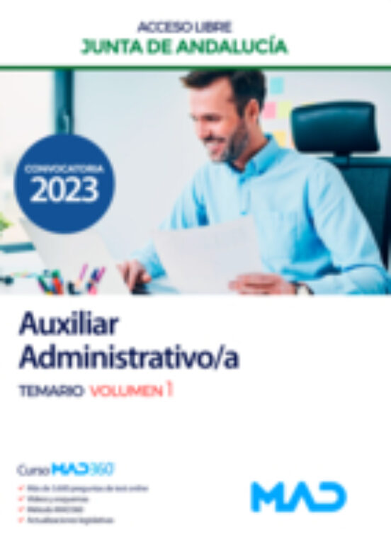 Auxiliar Administrativo/a . Temario Volumen 1 Junta De A