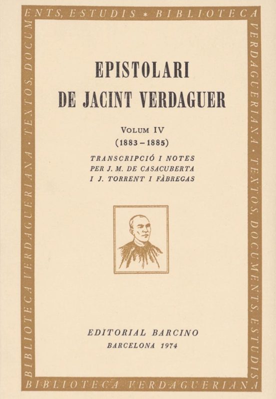 Epistolari De Jacint Verdaguer