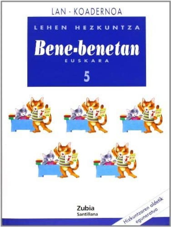 Bene Benetan 5 Lan Koadernoa