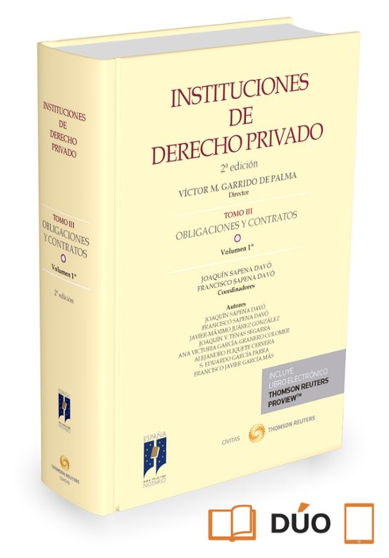 Instituciones de Derecho Privado Tomo III Vol. 1º