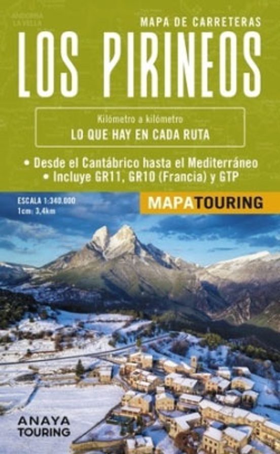 Mapa De Los Pirineos 1:340.000