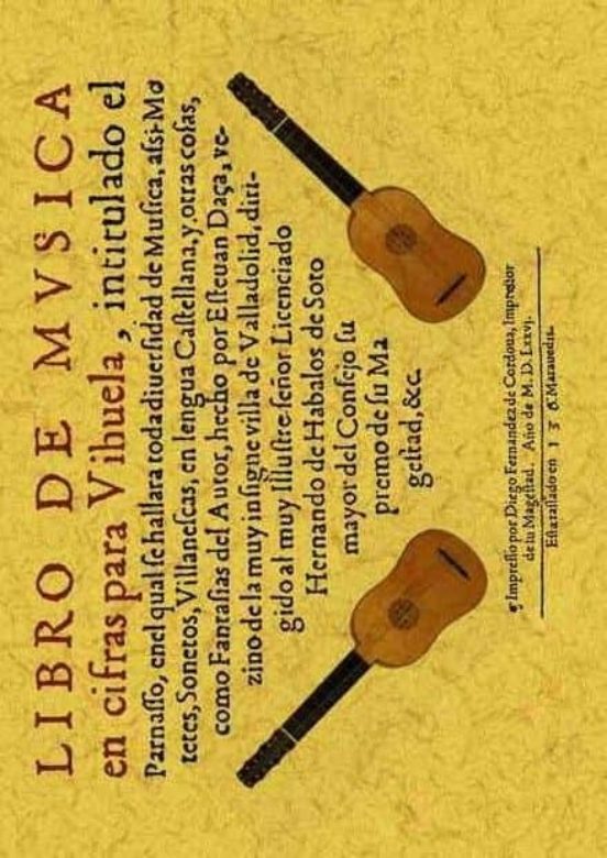 Libro De Musica En Cifras Para Vihuela Intitulado El Parnasso