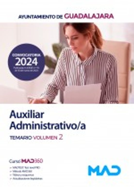 Auxiliar Administrativo/a. Temario Volumen 2 Ayuntamiento De Guadalaja