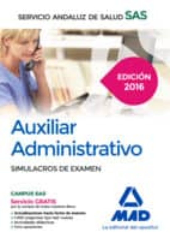 Auxiliar Administrativo Simulacros De Examen Sas