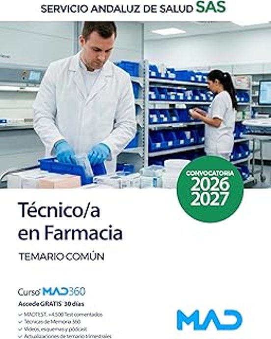 Técnico/a En Farmacia Del Servicio Andaluz De Salud . Temari O Co