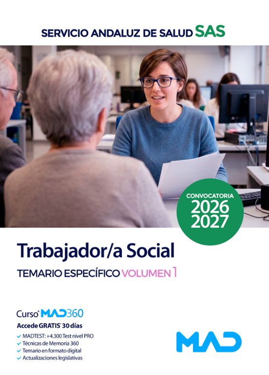 Trabajador / A Social. Servicio Andaluz De Salud . Temario E Spec