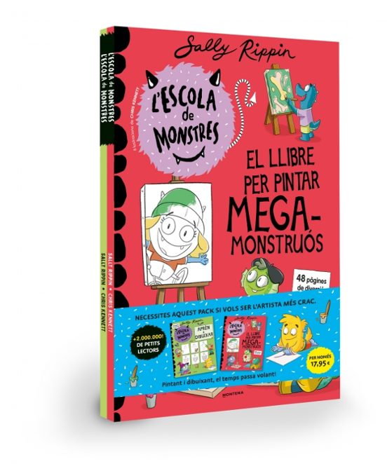 Escola de Monstres - PACK ARTISTA: Llibre per pintar + Aprèn a dibuixar