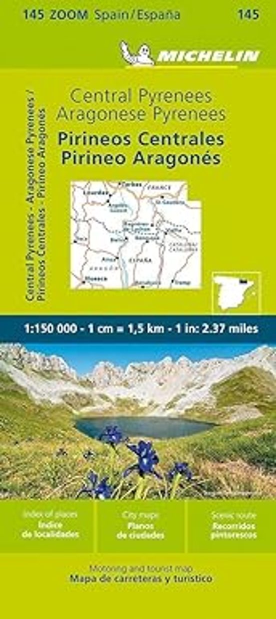Mapa Zoom Pirineos Centrales Pirineo Aragones 11145