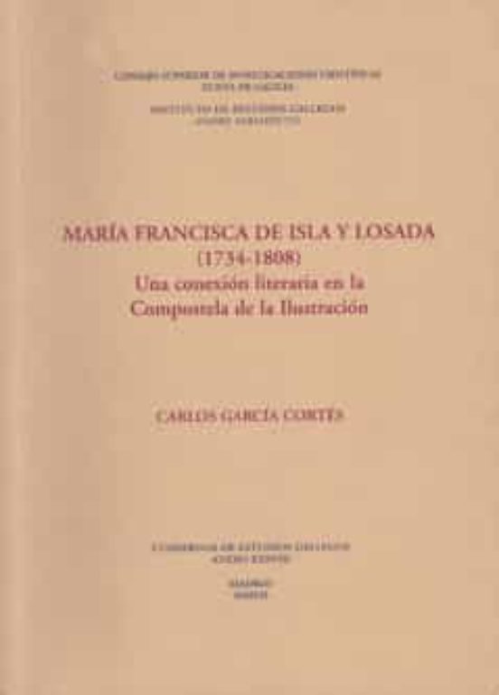 María Francisca De Isla Y Losada : Una Conexión Literaria En La Compostela De La Ilustración